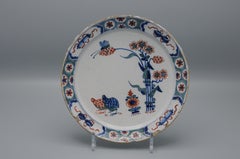 De Grieckse A - Dutch Delft kakiemon style quail plate, early 18th century