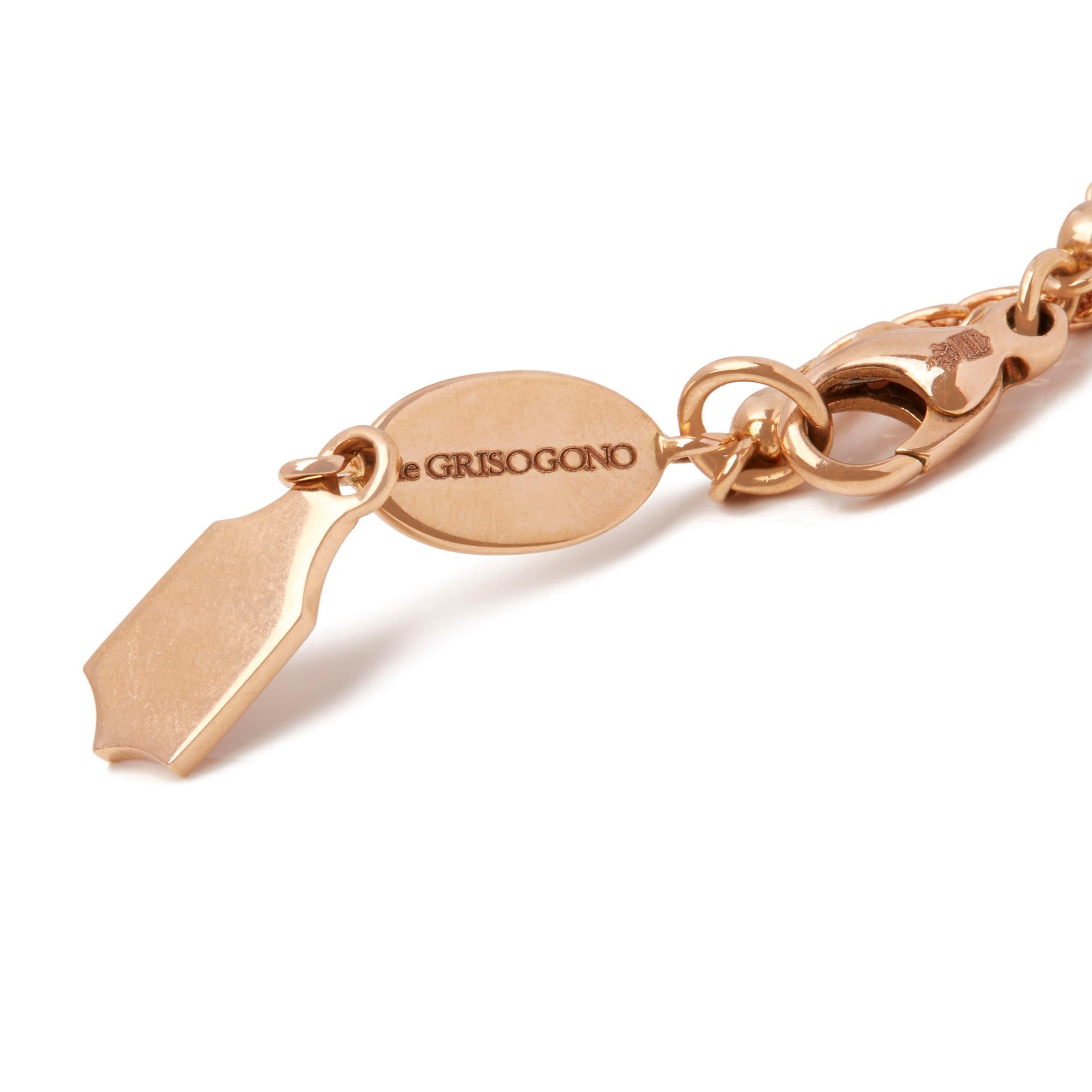 De Grisogono 18 Karat Rose Gold Diamond Sapphire Amethyst Chiocciolina Necklace 1