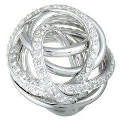 de Grisogono Bague tourbillon de diamants en or blanc 18 carats