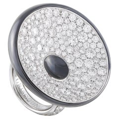 de Grisogono 18K White Gold 6.76ct Diamond Statement Ring