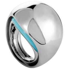 de Grisogono 18 Karat White Gold Turquoise Ring