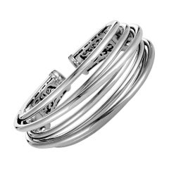 de Grisogono 18 Karat White Gold Wide Bracelet