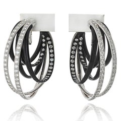 De Grisogono 20.00cttw Diamond and Ceramic Large Allegra Earrings