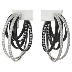 De Grisogono 20.00cttw Diamond and Ceramic Large Allegra Earrings