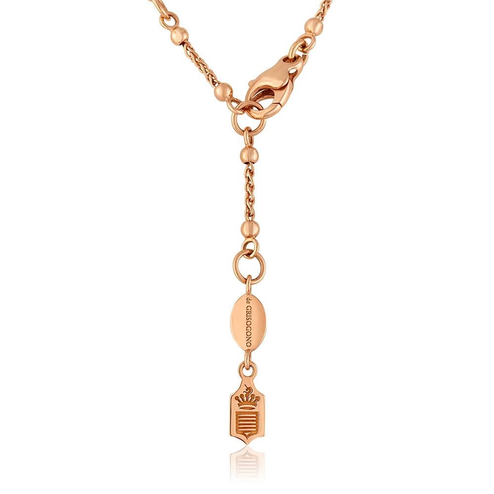 Contemporary de Grisogono 5 Tier 3.65 Carat Diamond Gold Necklace For Sale