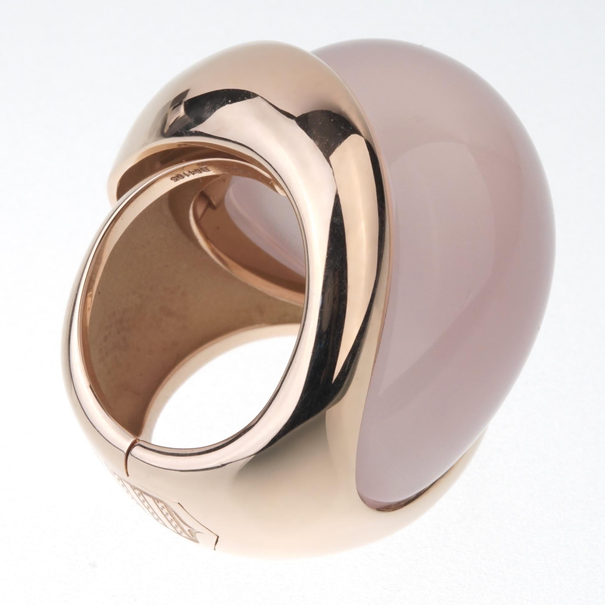 De Grisogono 79 Carat Pink Quartz Rose Gold Ring 1