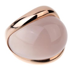 De Grisogono 79 Carat Pink Quartz Rose Gold Ring