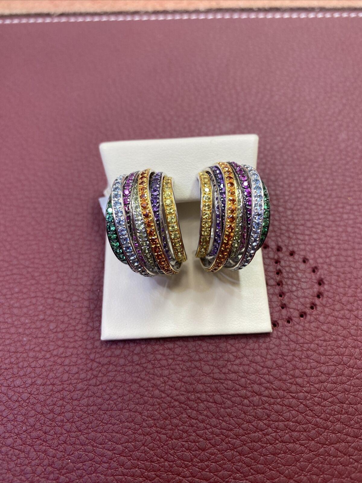 De Grisogono Allegra 18k White Gold Colorful Stones Earrings W/ COA.


Retail for these $32,900


Comes with de GRISIGONO Certificate if Authenticity


Reference 14002/08