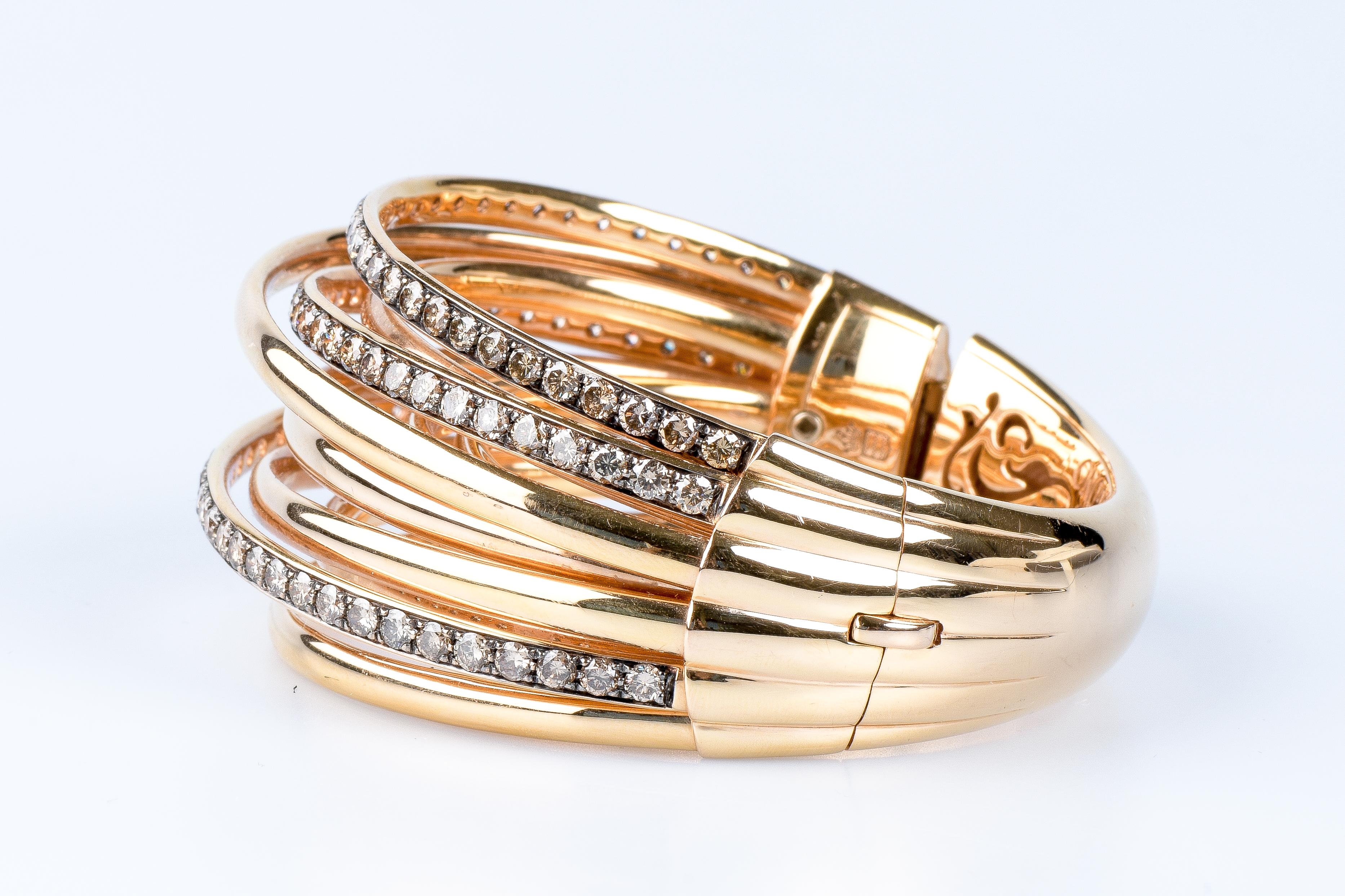 De Grisogono Bracelet de la collection Allegra en or rose 18 carats  en vente 6