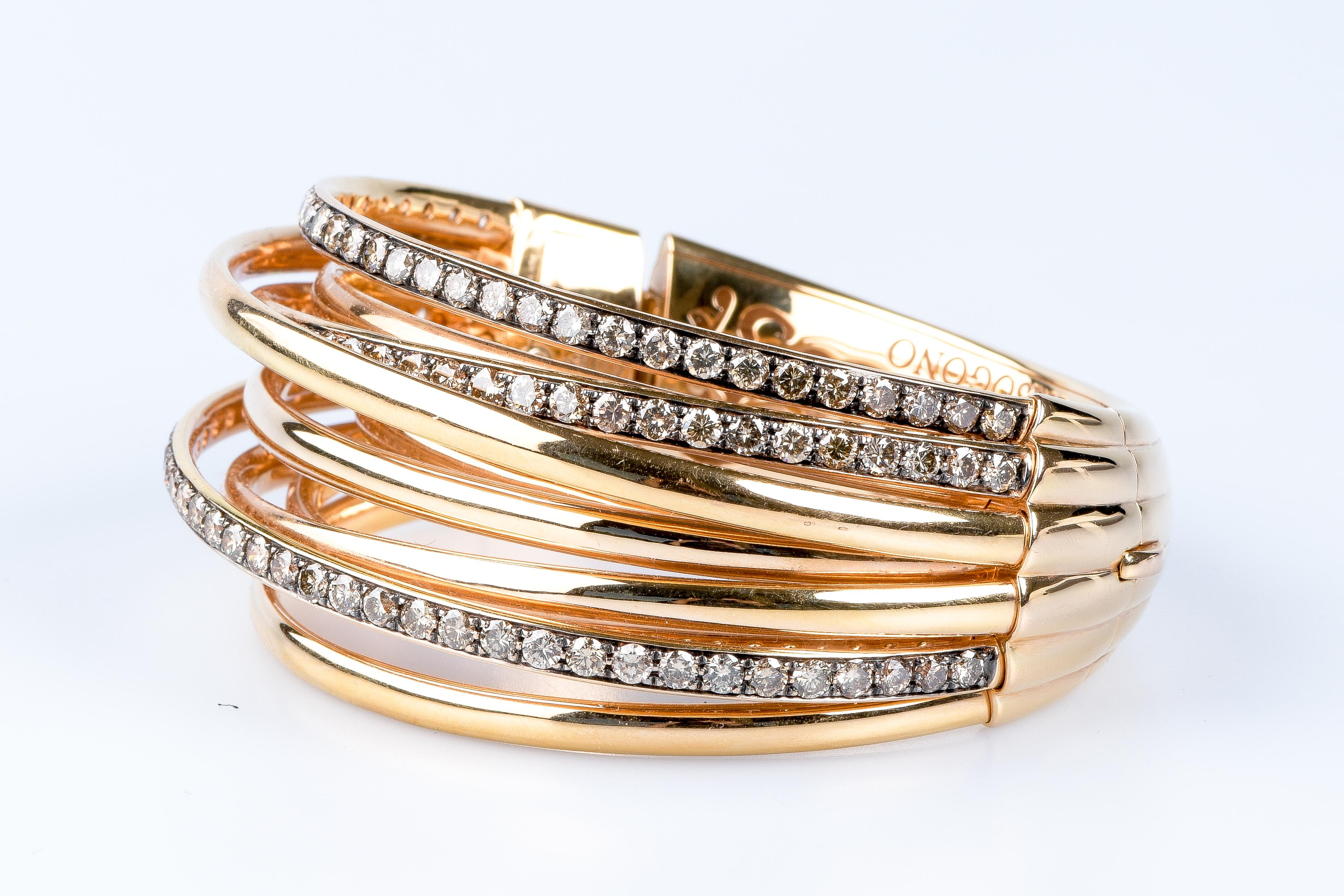 De Grisogono Bracelet de la collection Allegra en or rose 18 carats  en vente 7