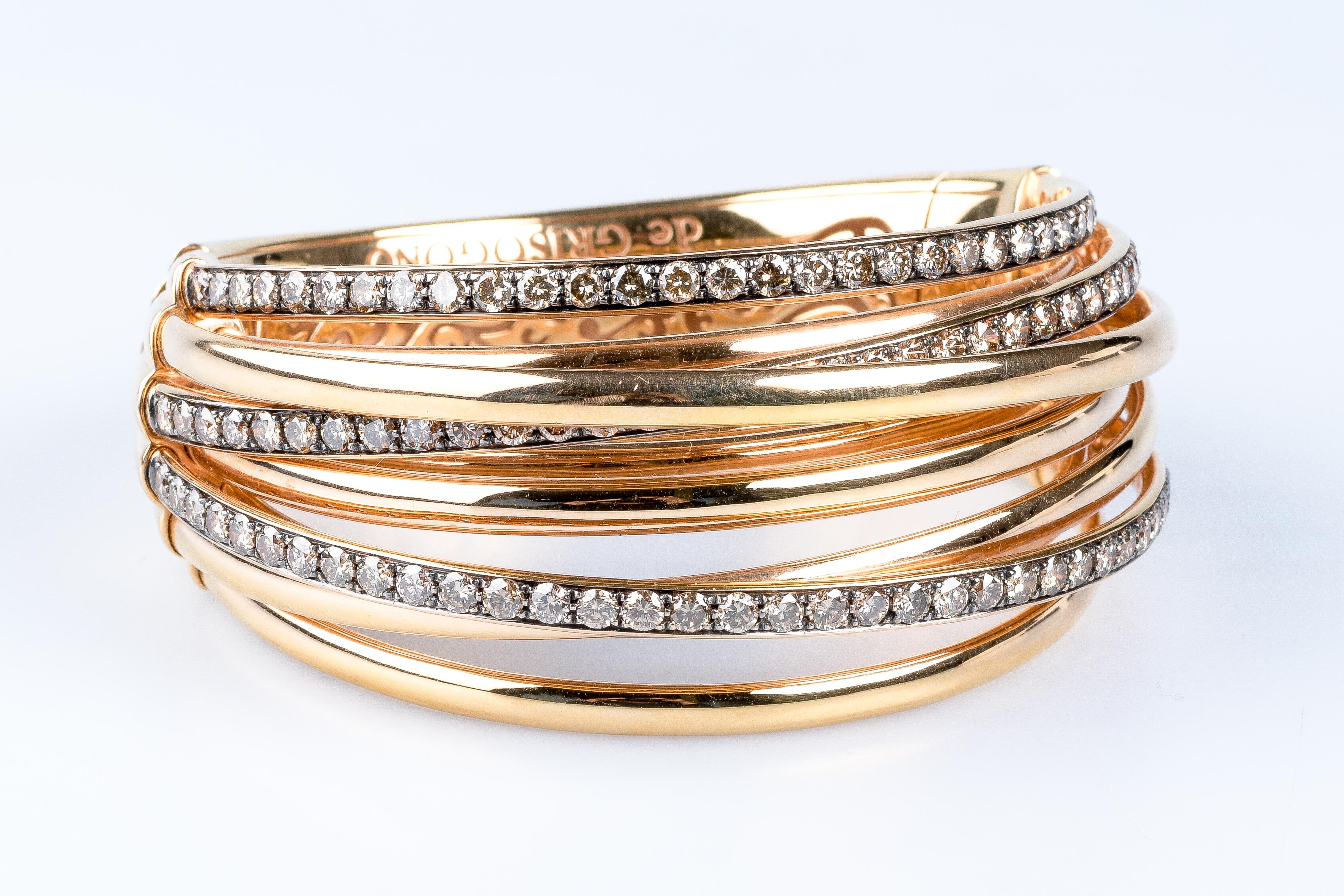 De Grisogono Bracelet de la collection Allegra en or rose 18 carats  Pour femmes en vente