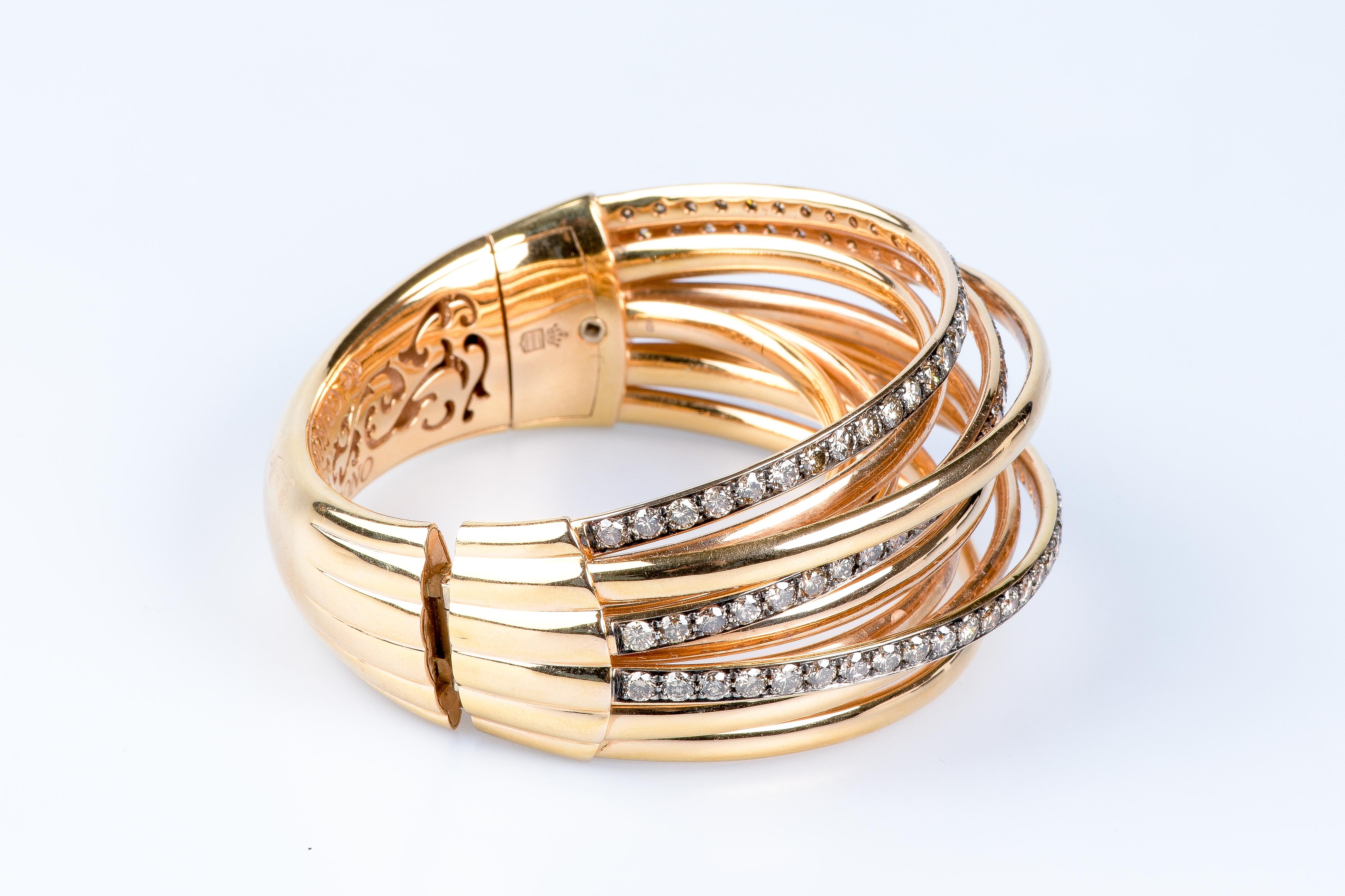 De Grisogono Bracelet de la collection Allegra en or rose 18 carats  en vente 3