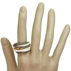 de Grisogono Allegra Diamond Ceramic Rose Gold Ring Box Tag