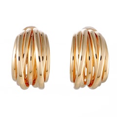 de Grisogono Allegra Gold Clip-On Hoop Earrings