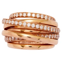 DE GRISOGONO - Allegra ring in rose gold and diamonds
