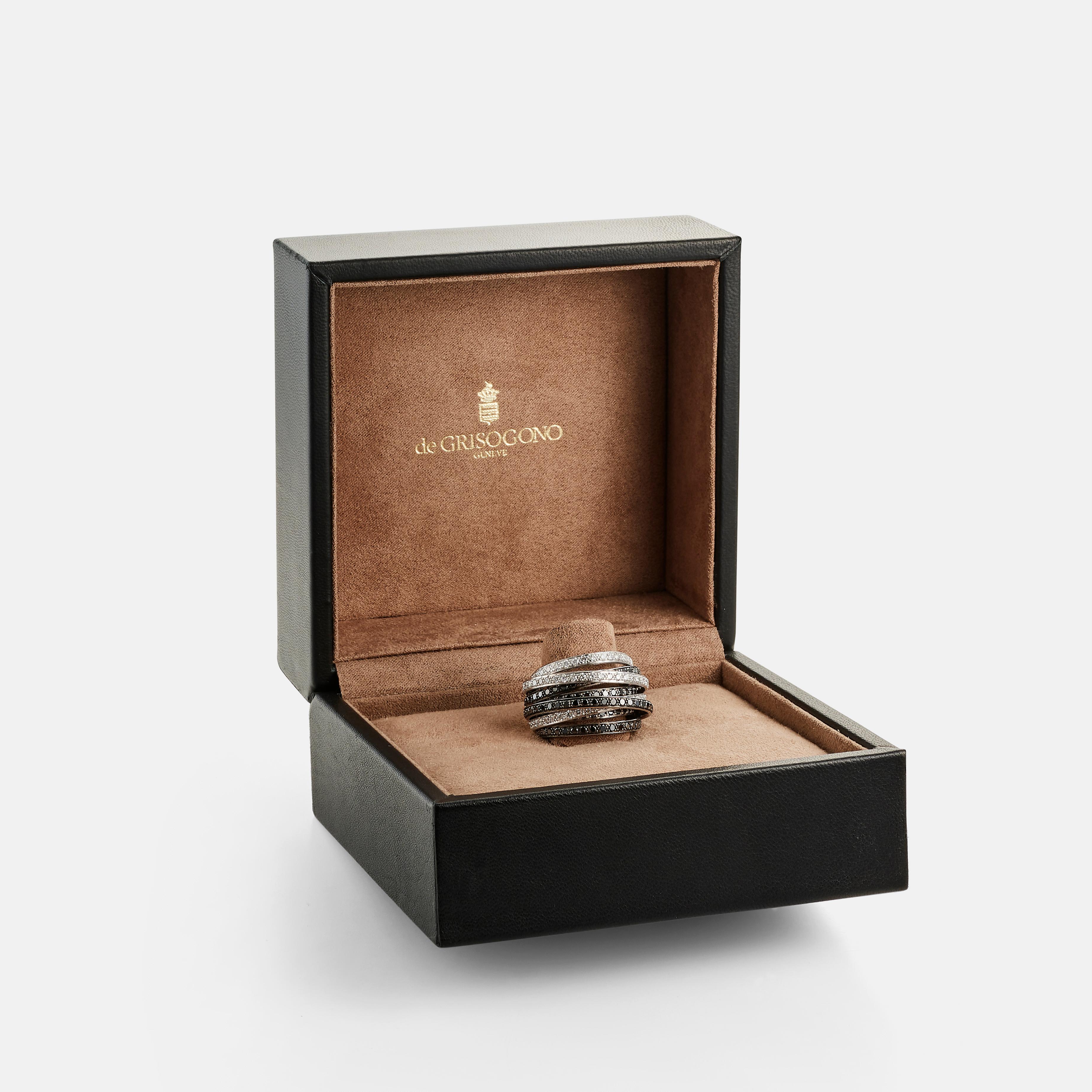 DE GRISOGONO Allegra Ring aus Weißgold und Diamanten Damen im Angebot