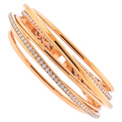 de Grisogono Allegra Rose Gold Diamond Bangle Bracelet