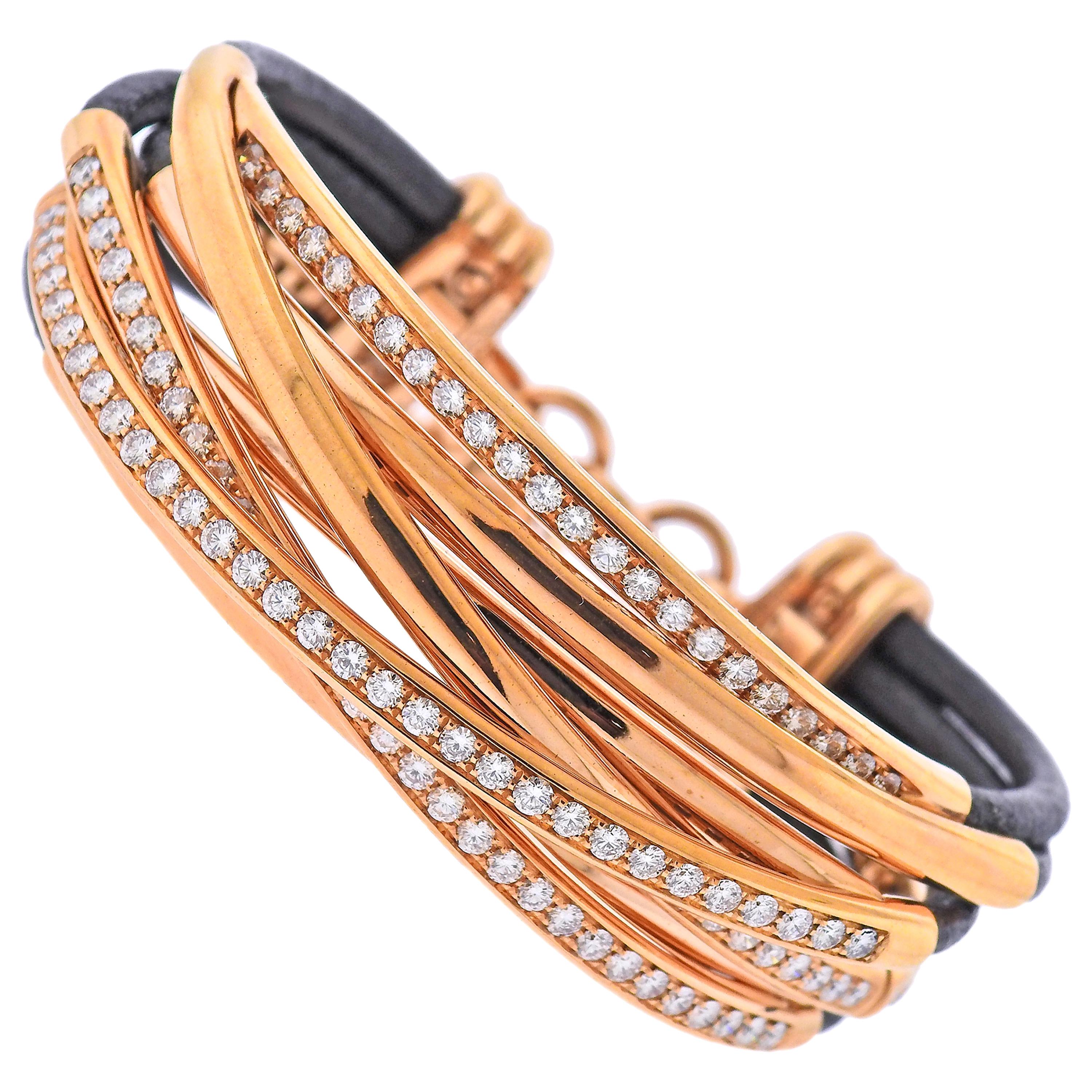 De Grisogono Allegra Rose Gold Diamond Bracelet For Sale at 1stDibs | de  grisogono bracelet