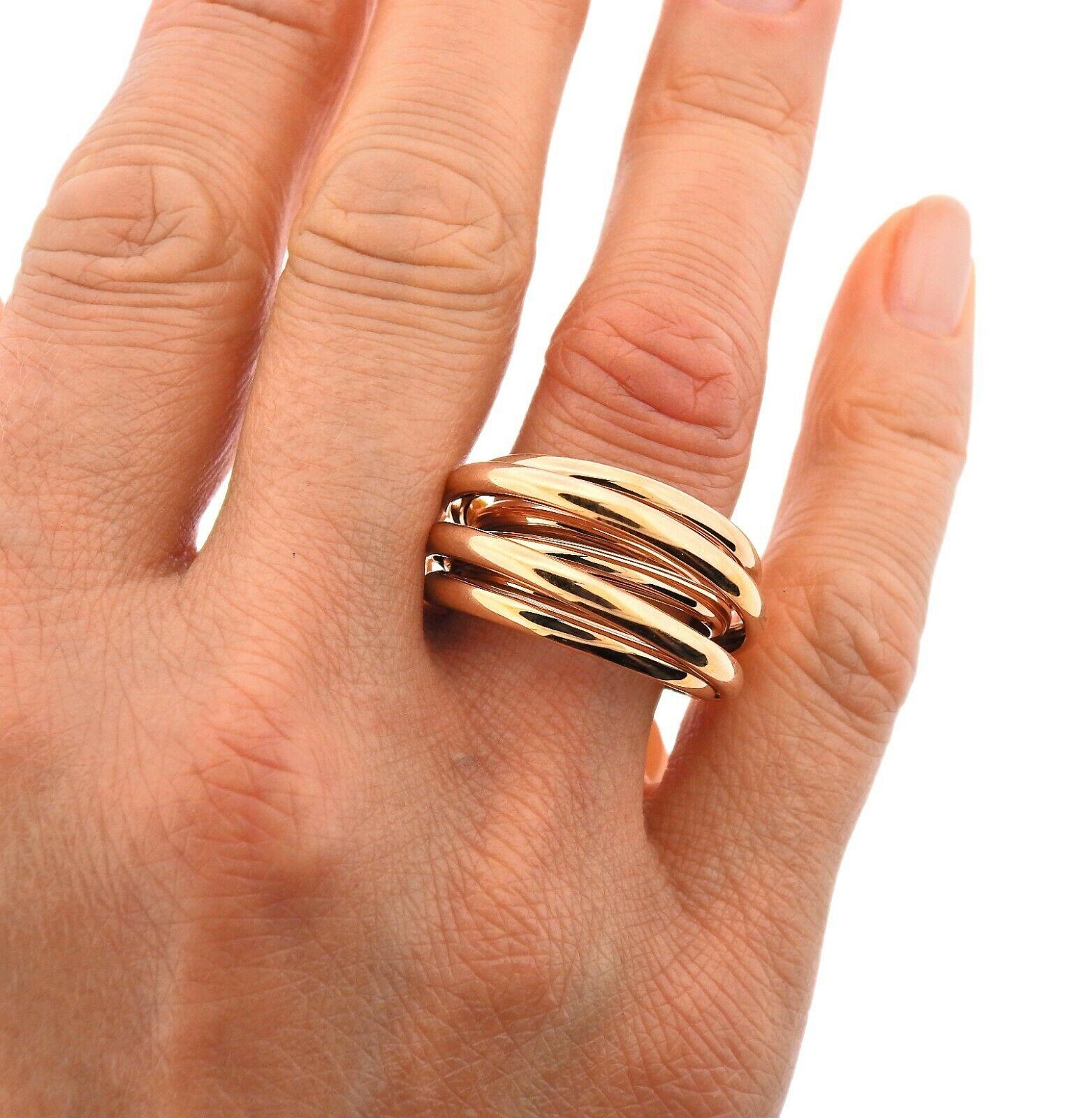 De Grisogono Allegra Rose Gold Dome Ring In New Condition For Sale In Lambertville, NJ