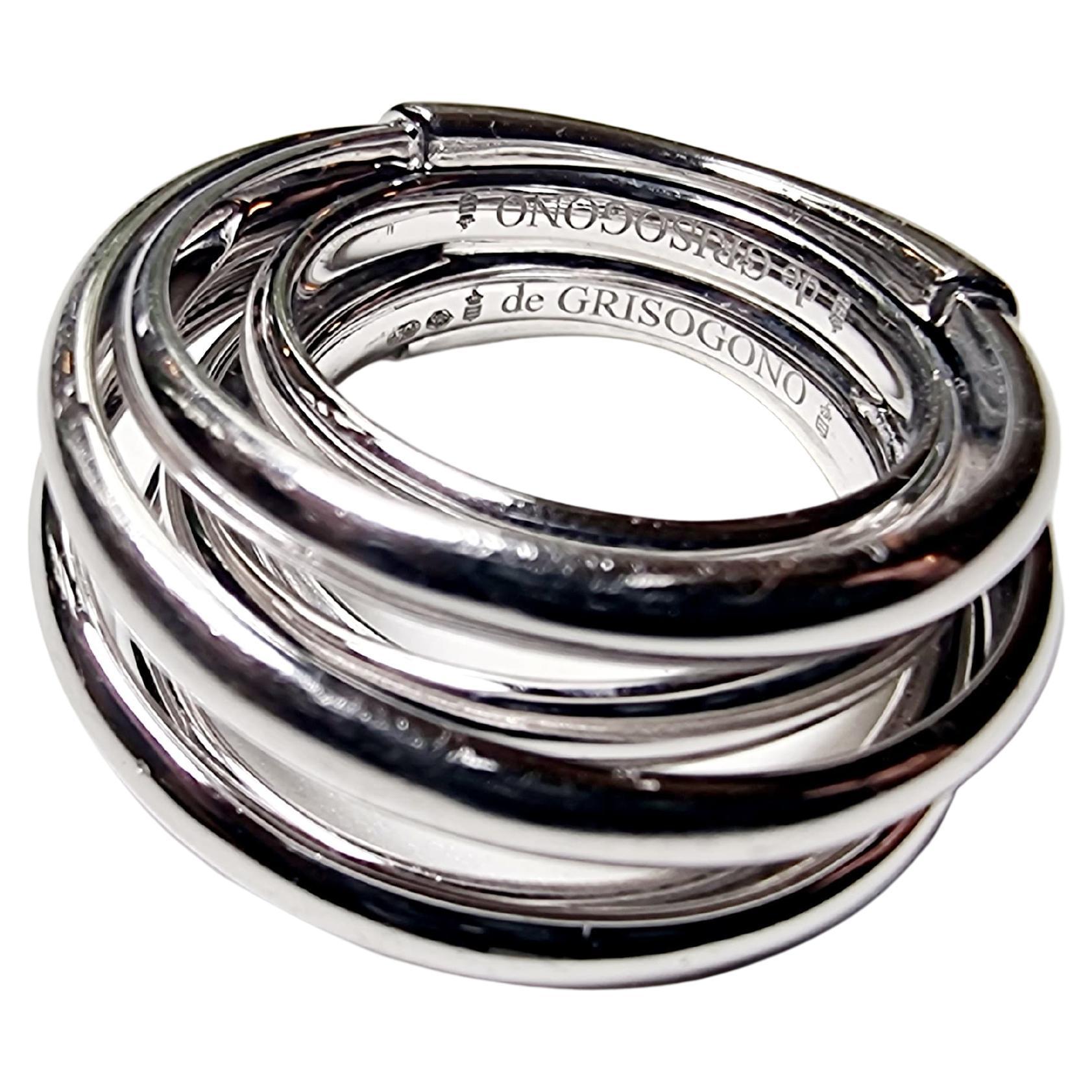 Bague DE GRISOGONO ALLEGRA en or blanc des années 2000