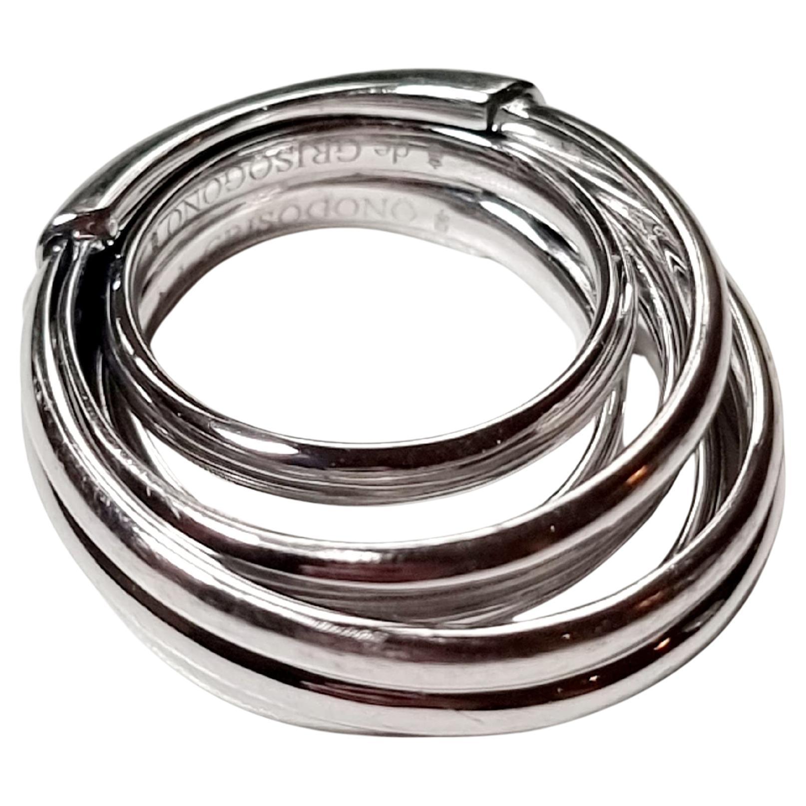 DE GRISOGONO ALLEGRA white gold 2000's ring