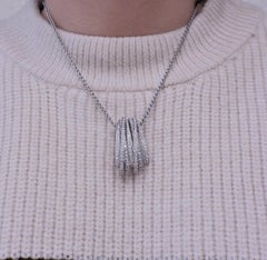 De Grisogono Allegra White Gold Diamond Pendant Necklace