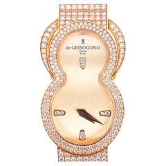 De Grisogono Montre Be Eight en or rose 18 carats et diamants