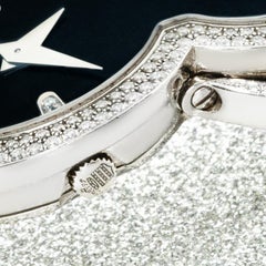 De Grisogono Be Eight 18k White Gold Black Diamond Dial S07