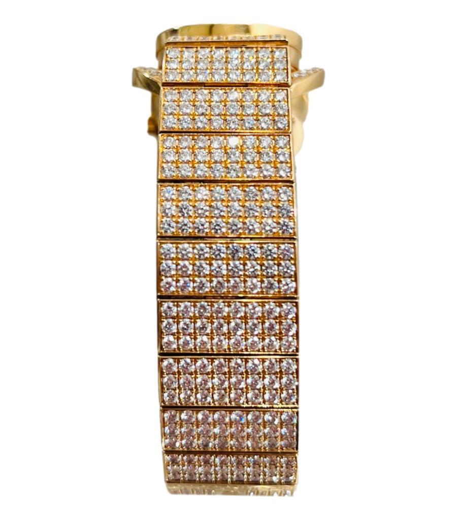 De Grisogono 'Be Eight' 18k Rose Gold & Diamond Watch In Good Condition For Sale In London, GB