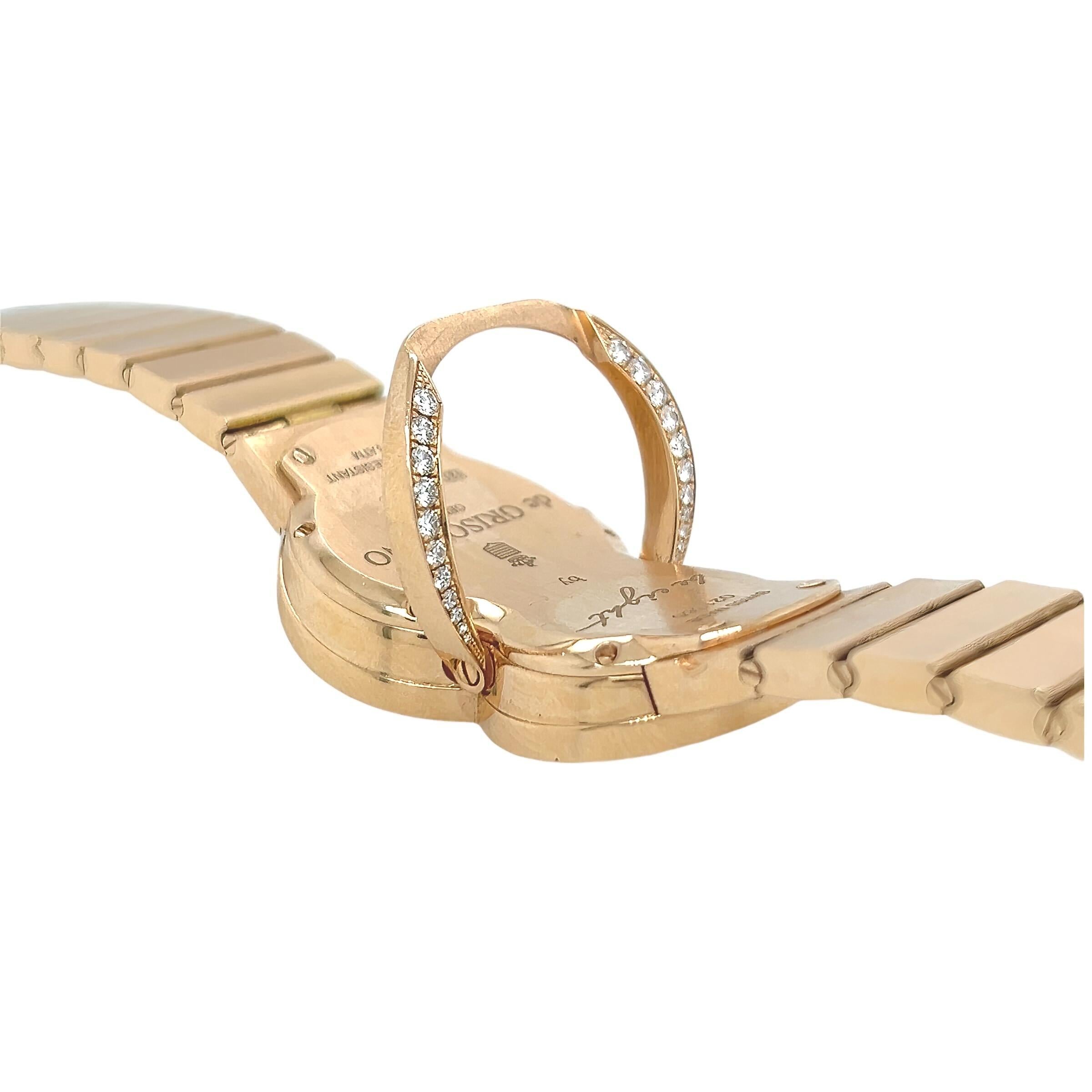 de GRISOGONO Be Eight Rose Gold Diamantuhr (Rundschliff)