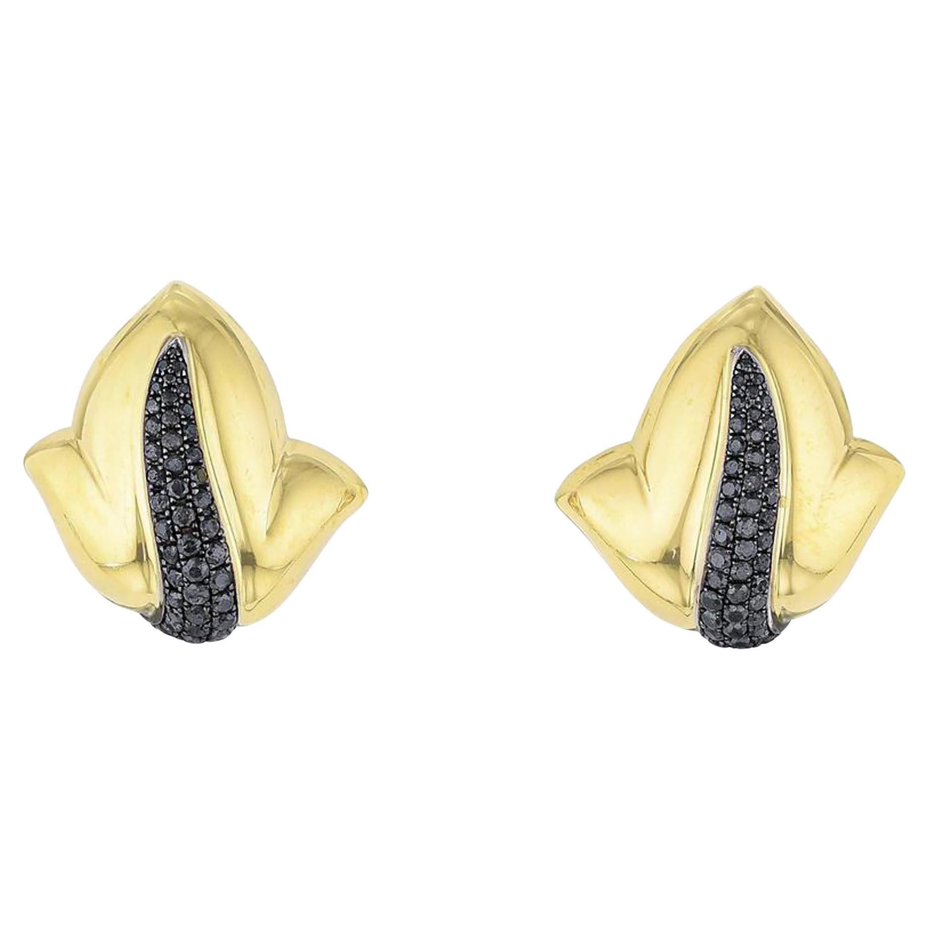de Grisogono Allegra Black Diamond Black Gold Earrings For Sale at ...