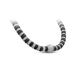 De Grisogono Collier de centre de table interchangeable en diamants noirs et blancs