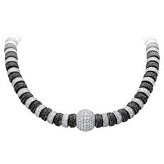 De Grisogono Black & White Diamond Necklace with Interchangeable Center Piece 
