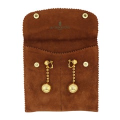 De Grisogono Boule Earrings 18K Yellow Gold Bead Dangle Earrings