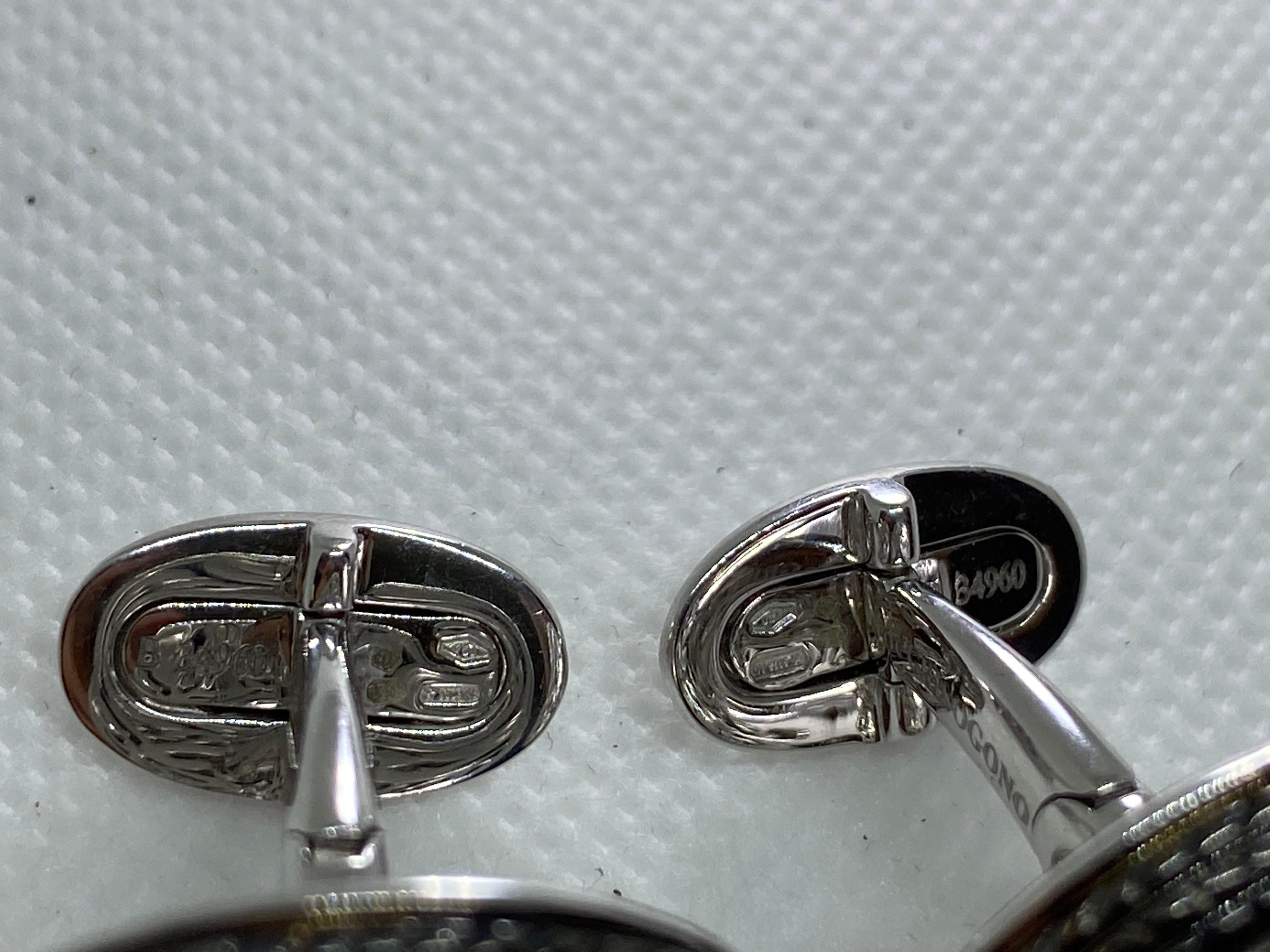 de Grisogono Car Tires Cufflinks White Gold 18K 2