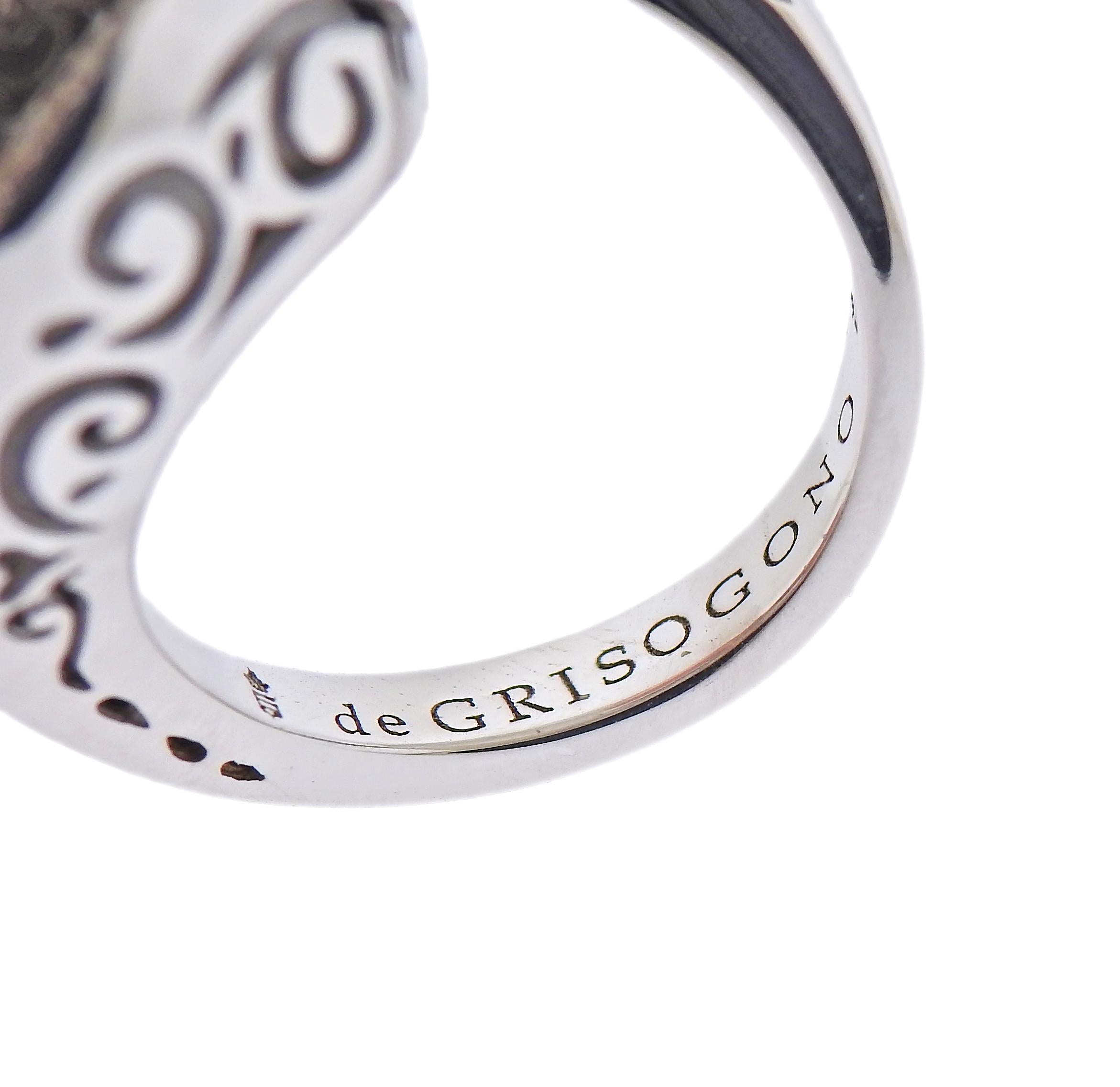 de Grisogono Chiocciolina Diamantring aus Weißgold im Zustand „Neu“ im Angebot in Lambertville, NJ