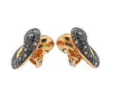 De Grisogono Contrario 11.70 Carat Diamond Rose Gold Earrings