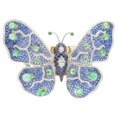 Schmetterlingsarmreif aus Grisogono mit Diamanten und Edelsteinen