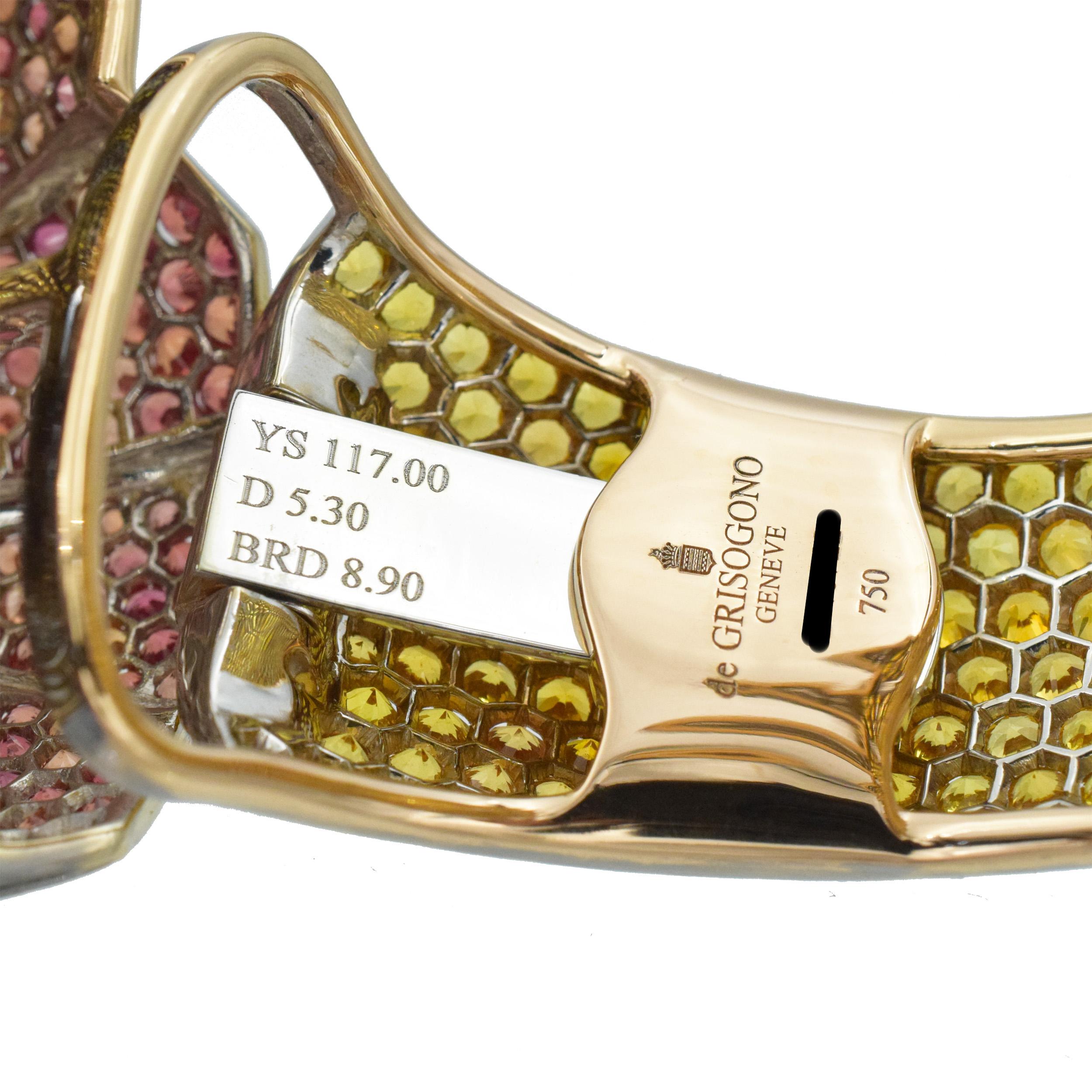 De GRISOGONO Bracciale Leone con diamanti e pietre preziose in vendita 5