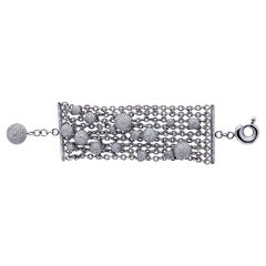 De Grisogono Diamond Boule 18K White Gold Bracelet