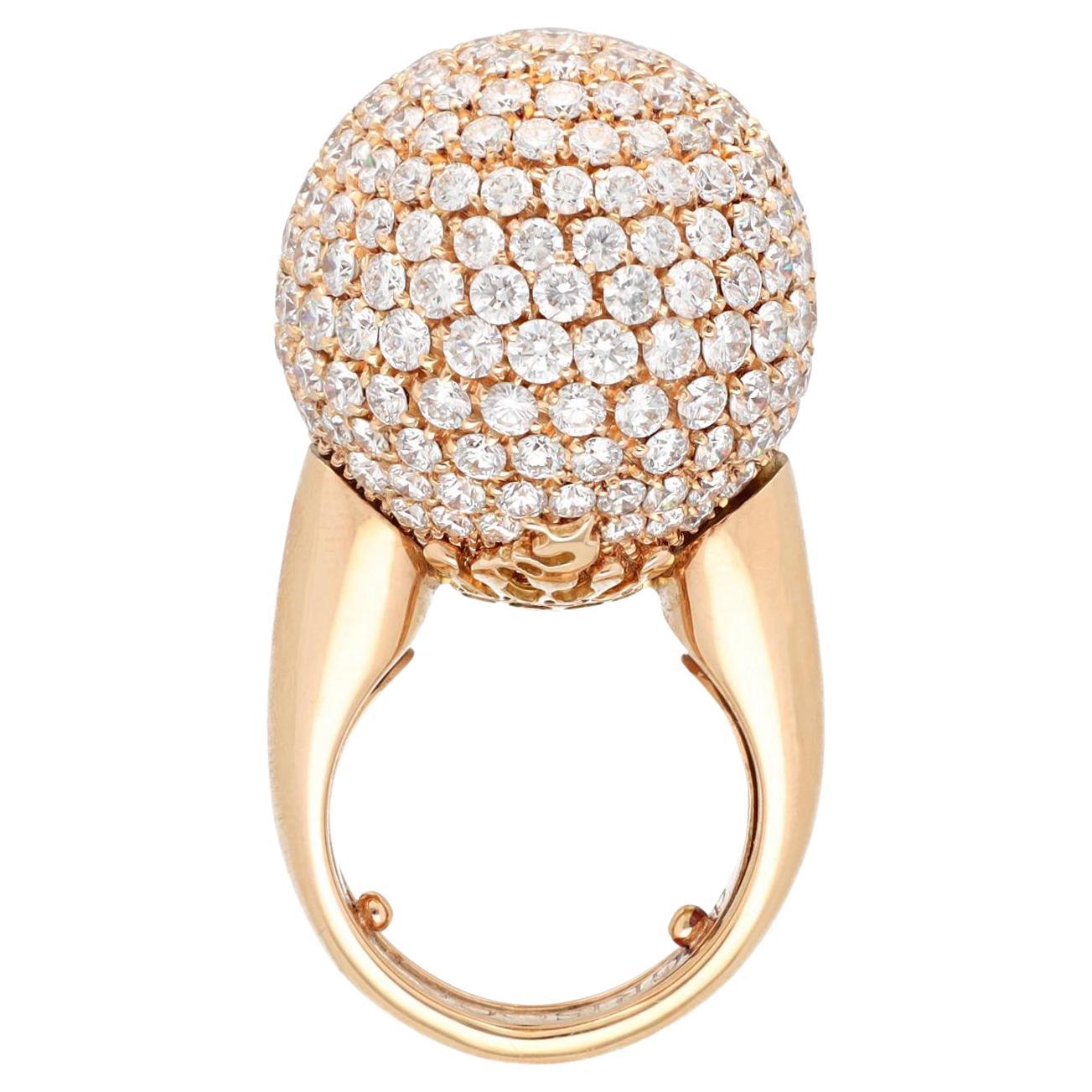 De Grisogono Diamant-Dome-Ring "Disco Ball" im Angebot