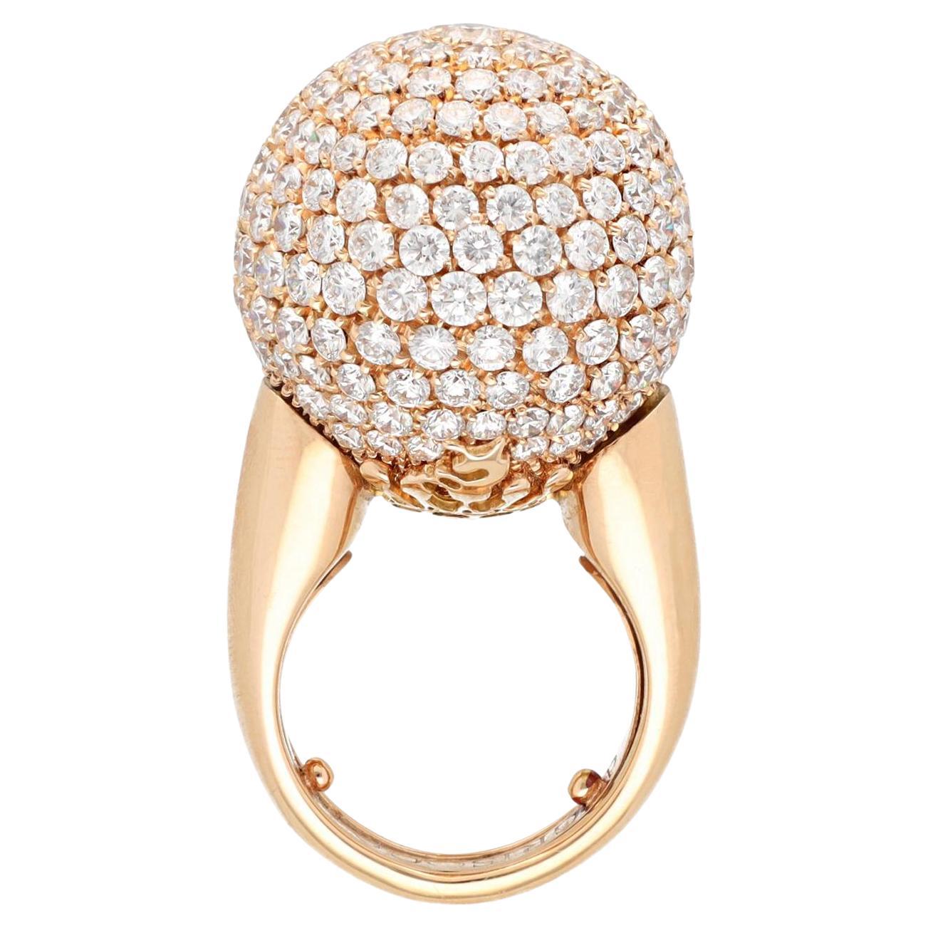 De Grisogono Diamond "Disco Ball" Dome Ring