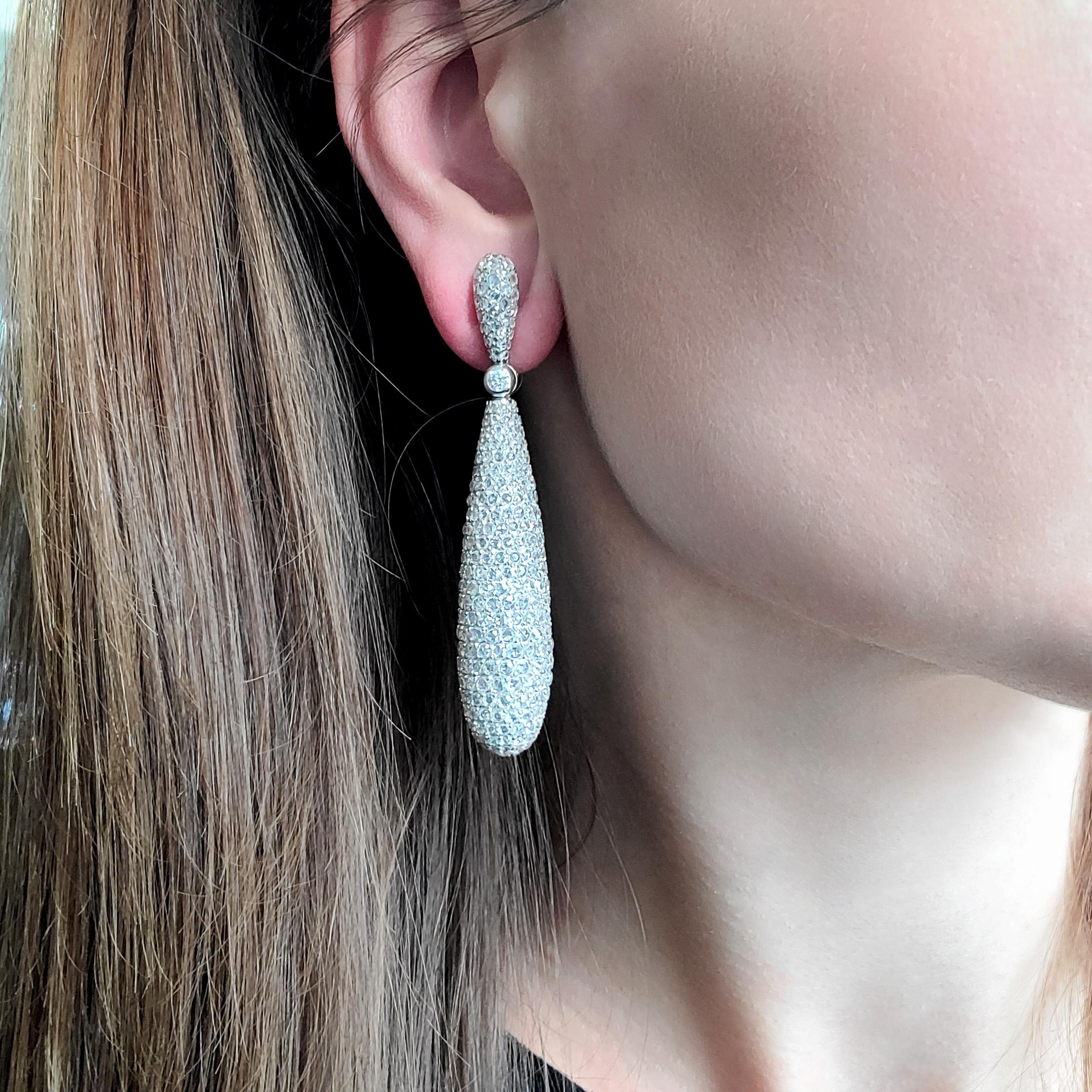 Artist De Grisogono Diamond 'Gocce' Earrings For Sale