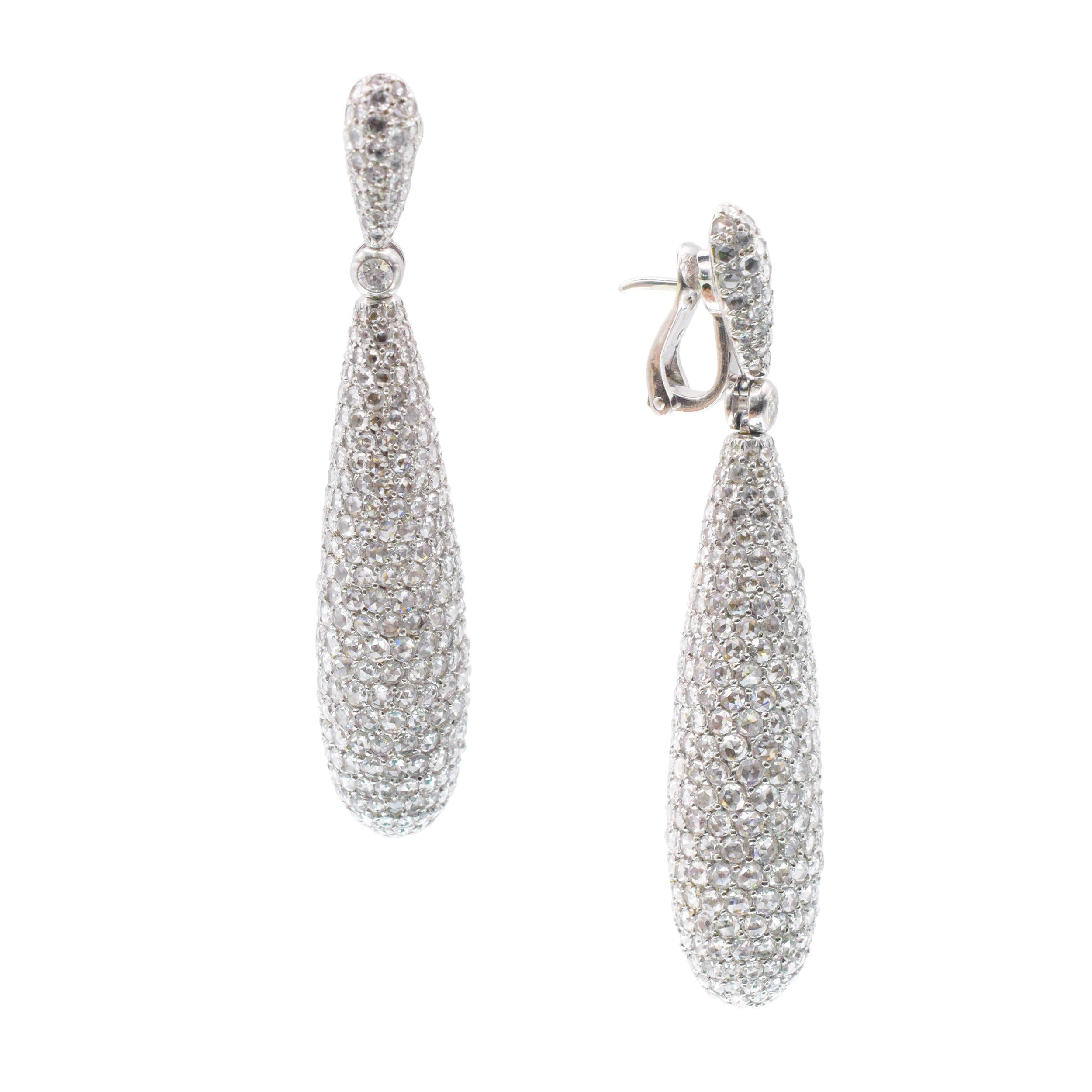 De Grisogono Diamond 'Gocce' Earrings In Excellent Condition For Sale In New York, NY