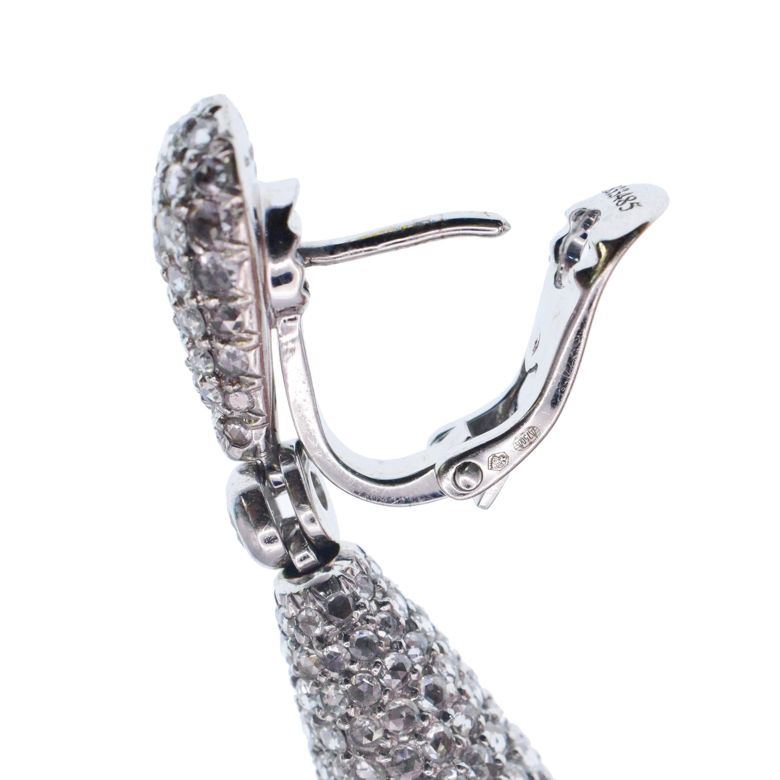 Women's De Grisogono Diamond 'Gocce' Earrings For Sale
