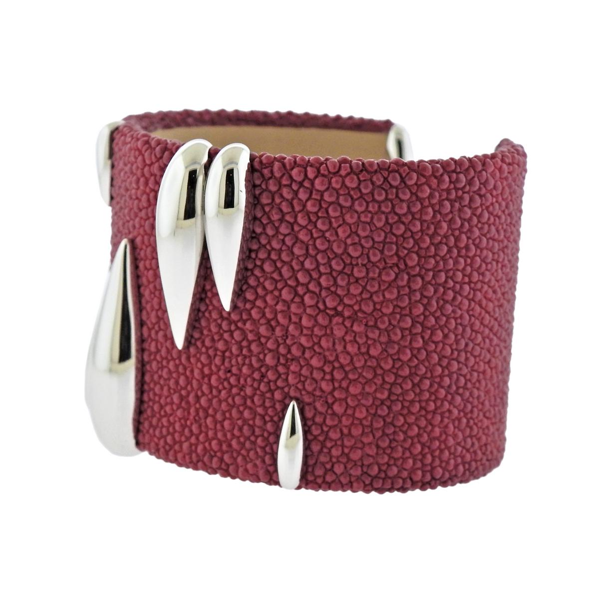 18k gold wide cuff bracelet, crafted by de Grisogono. Comes with box and COA. Retail $7500. Bracelet will fit approx. 7