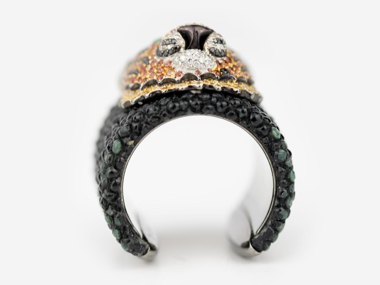 Women's or Men's de Grisogono Gem-Set Tiger Ring