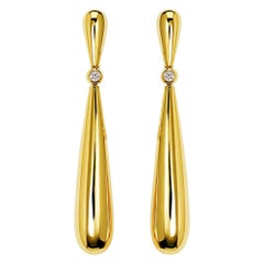 De Grisogono Gocce Pendants d'oreilles en or jaune et diamants