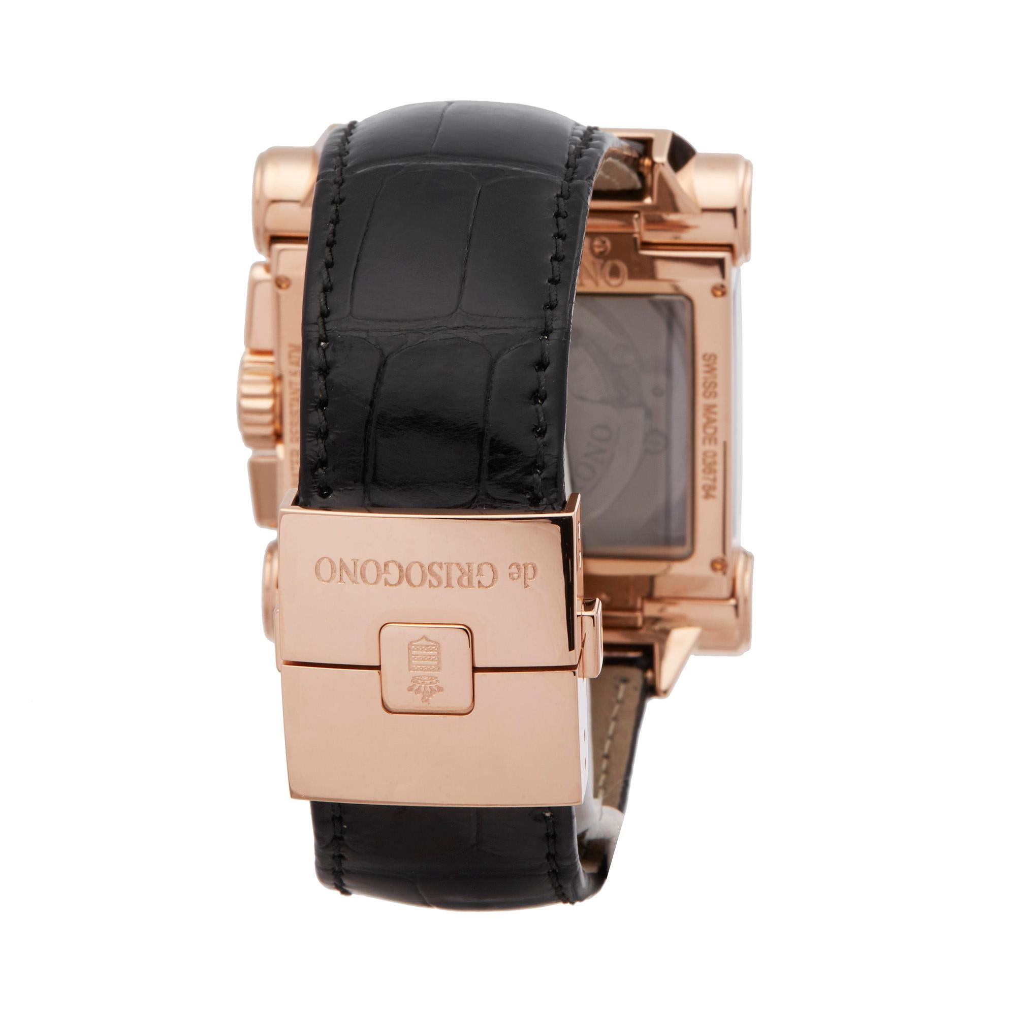De Grisogono Grande Chrono 18 Karat Rose Gold N02 Wristwatch 1