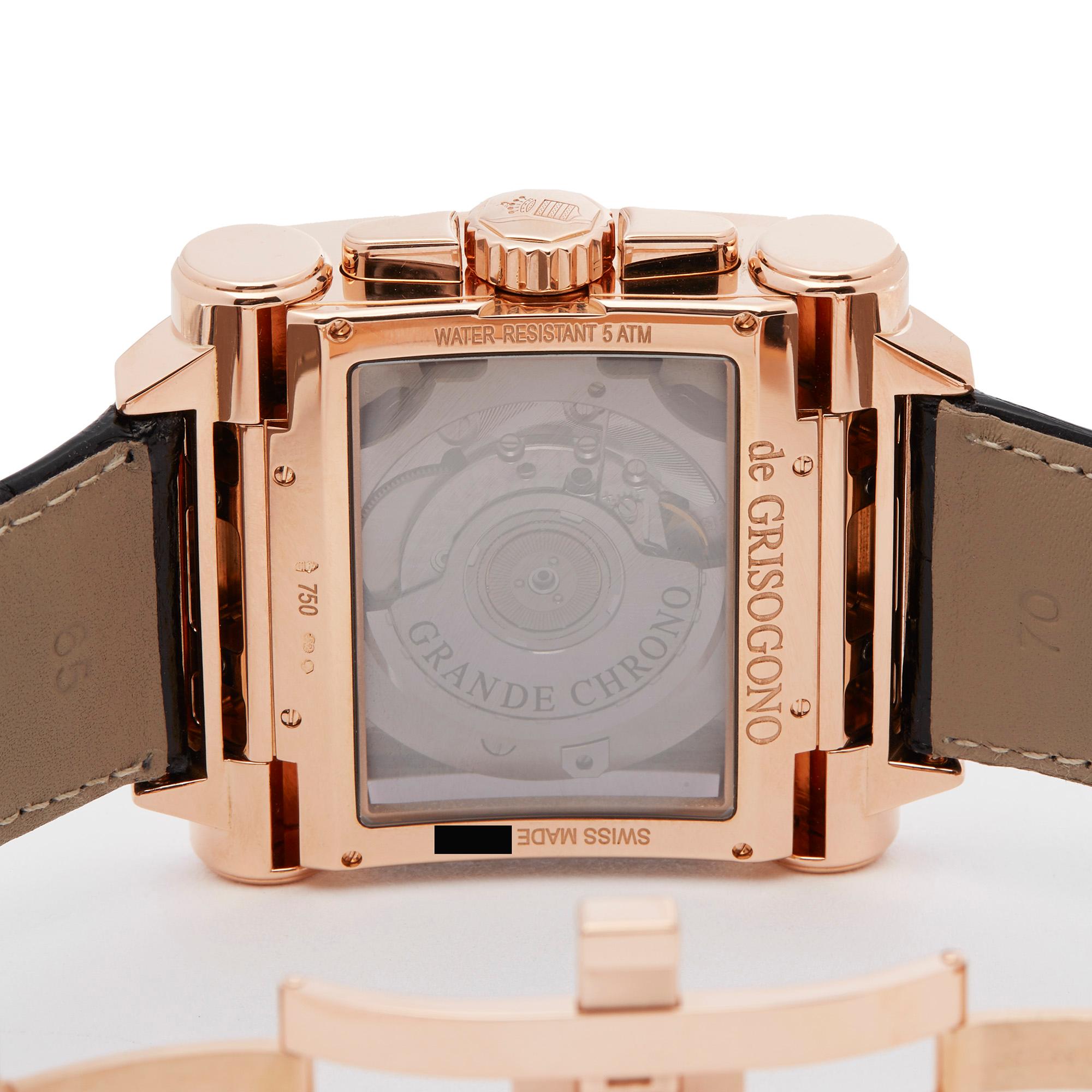 De Grisogono Grande Chrono 18 Karat Rose Gold N02 Wristwatch 2